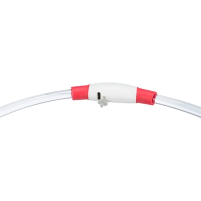 Trixie Halsband usb-zaklamp lichtgevend oplaadbaar tpu rood