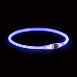 Trixie Halsband usb-zaklamp lichtgevend oplaadbaar tpu blauw