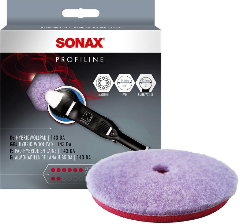 Sonax polijstschijf hybridwollpad 143 da hybridwollpad 143 da .