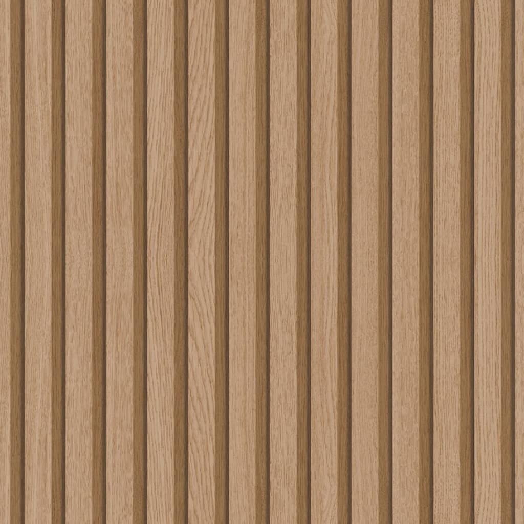Noordwand behang botanica wooden slats bruin