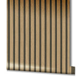 Noordwand behang botanica wooden slats bruin en eikenkleurig