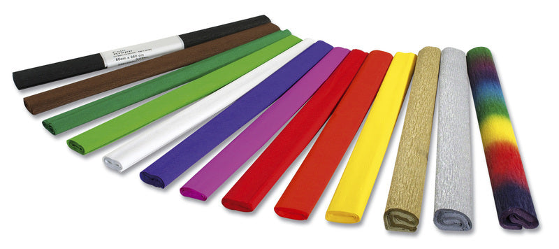 Folia fo-822106 crepepapier 50cmx2,5m krimp à 10 vouw geel