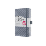 Sigel si-jn126 notitieboek jolie flair a6 hardcover gelinieerd gletsjer grijs 174 blz 80g