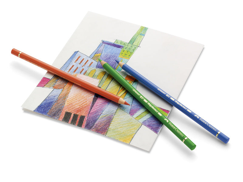 Faber castell fc-110012 kleurpotlood polychromos 3,8mm kerndikte etui à 12 stuks
