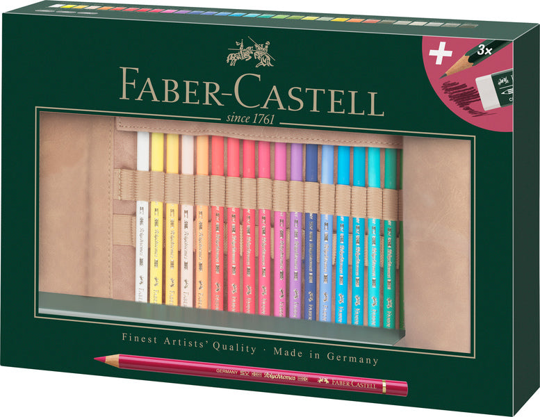 Faber castell fc-110030 roletui faber-castell polychromos potloden 30 stuks