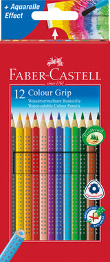 Faber castell fc-112412 kleurpotlood faber-castell grip kartonnen etui a 12 stuks