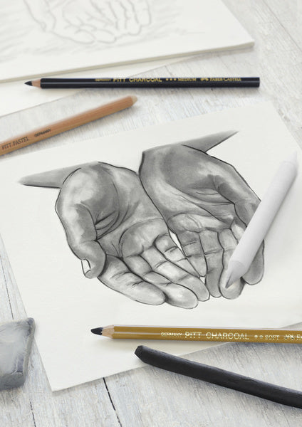Faber castell fc-114002 houtskoolset faber-castell 7-delig