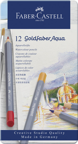 Faber castell fc-114612 aquarelkleurpotlood faber-castell goldfaber etui 12 stuks