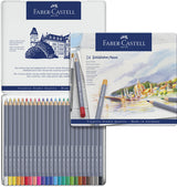 Faber castell fc-114624 aquarelkleurpotlood faber-castell goldfaber etui 24 stuks
