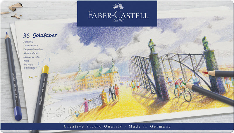 Faber castell fc-114736 kleurpotlood faber-castell goldfaber etui à 36 stuks