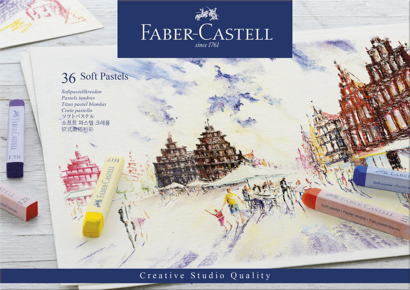 Faber castell fc-128336 pastelkrijt creative studio softpastel 36 delig etui