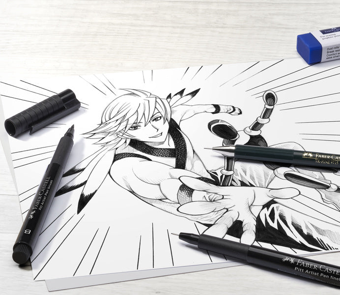 Faber castell fc-167152 tekenstift faber-castell pitt artist pen manga starterset