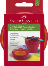 Faber castell fc-181517 watercup clic go roze oranje
