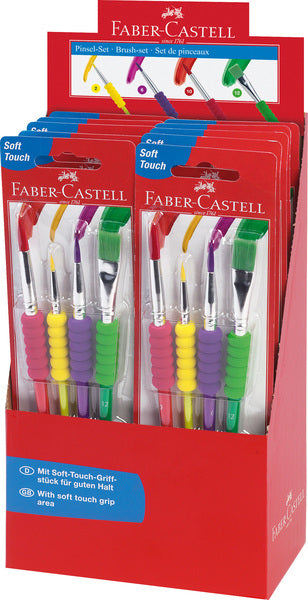 Faber castell fc-481600 penselenset plastic 4 stuks