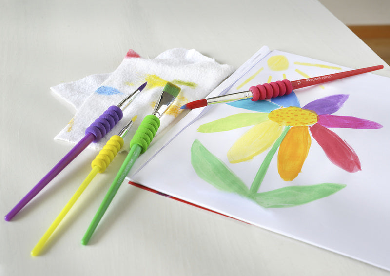 Faber castell fc-481600 penselenset plastic 4 stuks