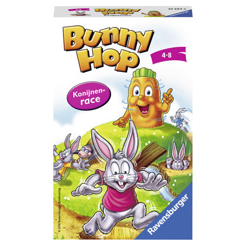Ravensburger spel bunny hop konijnenrace pocket