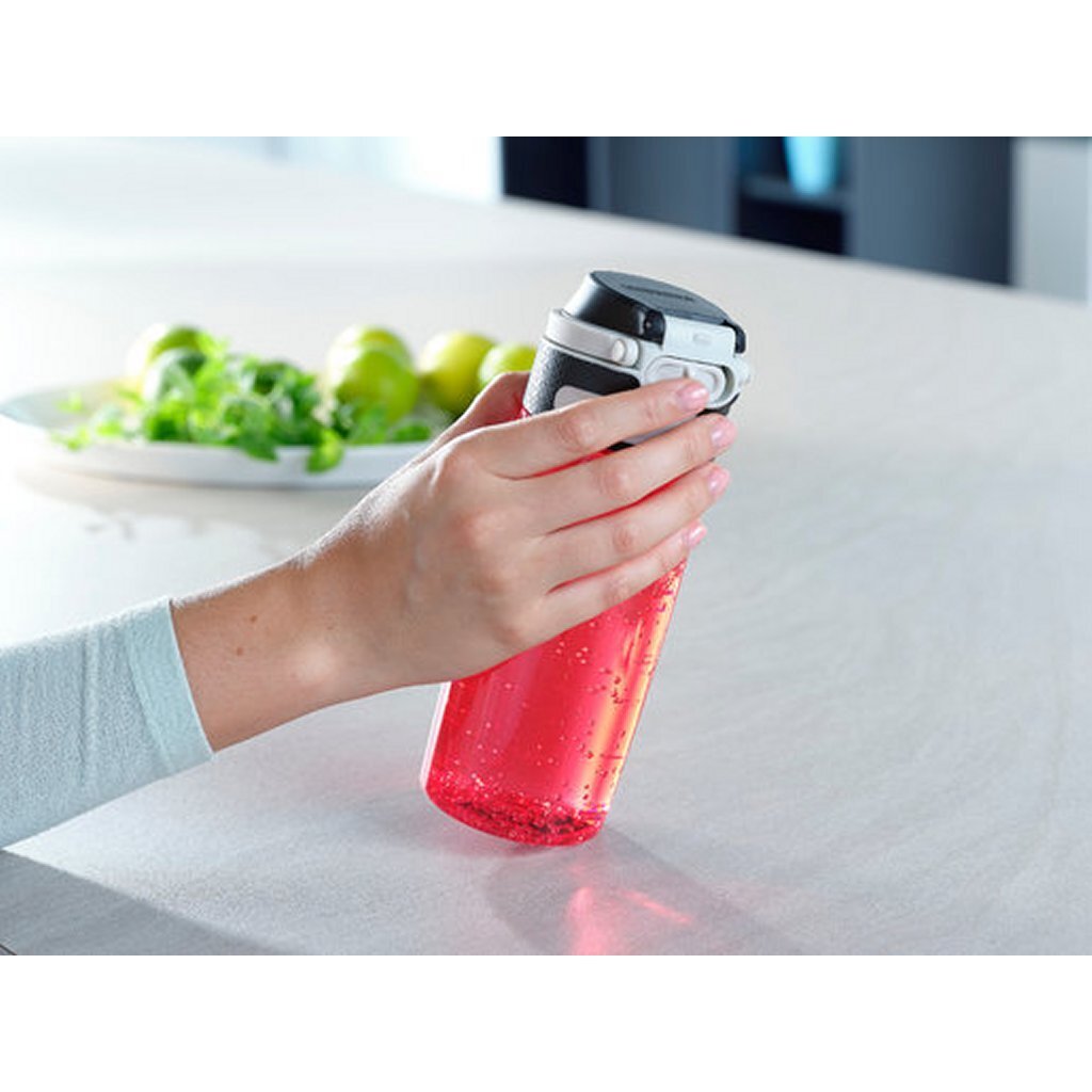 Leifheit 3263 flip tritan drinkfles 550 ml rood