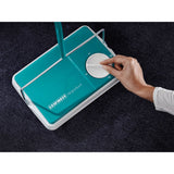 Leifheit tapijtveger regulus turquoise en wit 11700