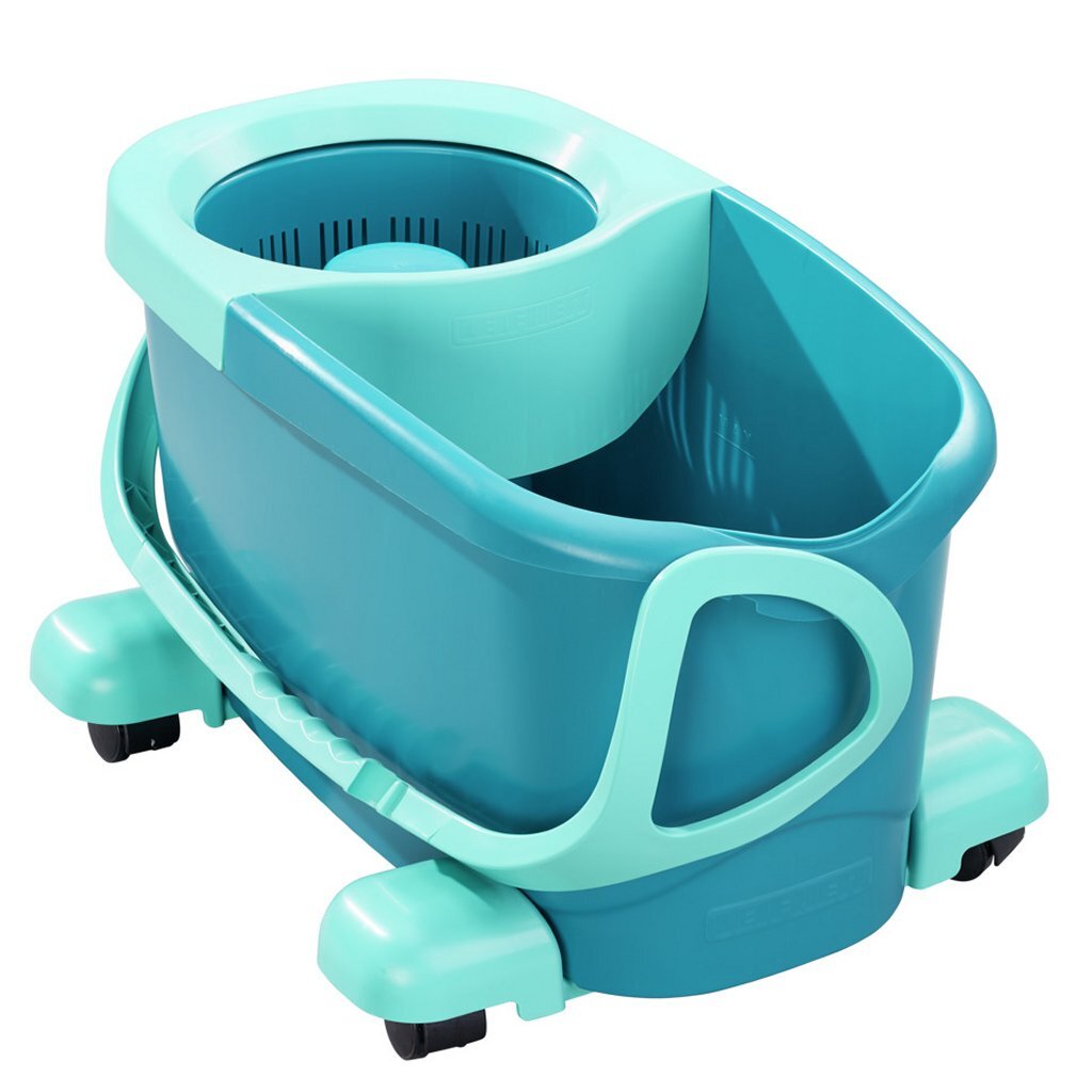 Leifheit 52102 clean twist disc mop compleet systeem met wieltjes blauw