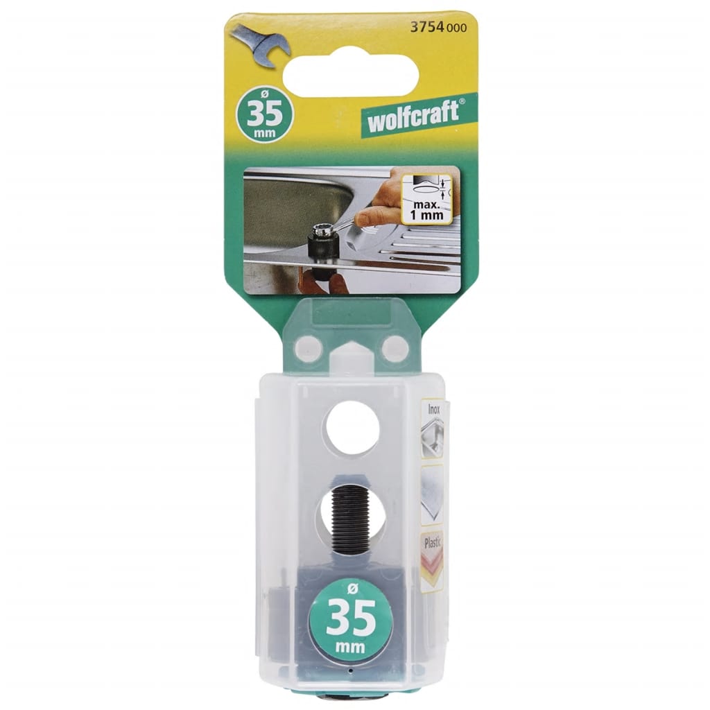Wolfcraft gatensnijder voor waterkranen 35 mm 3754000