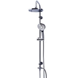 Ridder regendoucheset met massagedouchekop bahamas chroom 91440