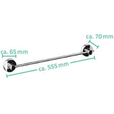 Ridder handdoekenstang 55,5x7x6,5 cm chroom 12120000