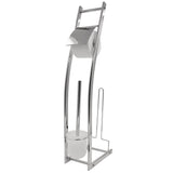 Ridder toiletborstelset 3-in-1 fabio glanzend chroom