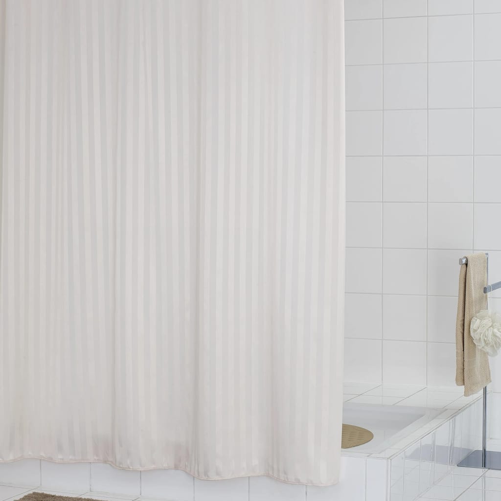 Ridder douchegordijn satin white 180x200 cm