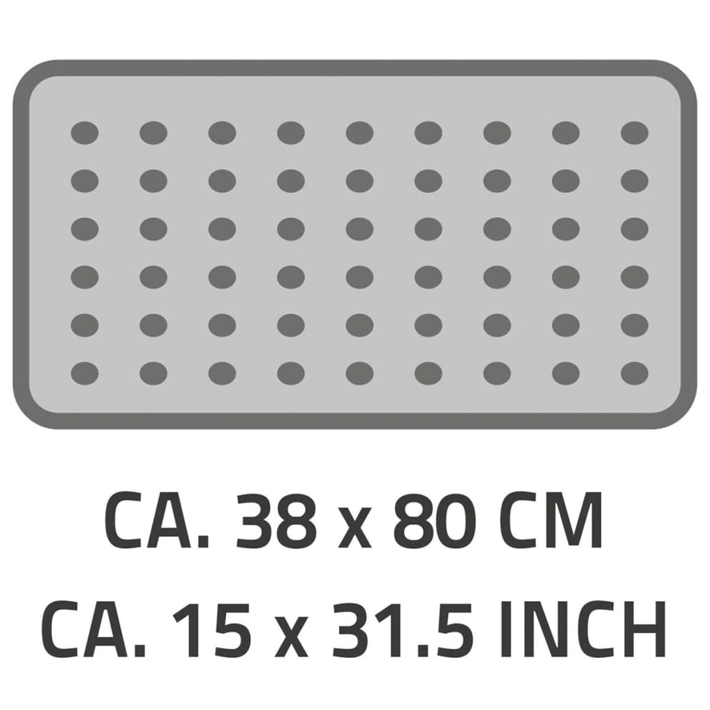 Ridder badmat anti-slip playa 80x38 cm zwart 68310