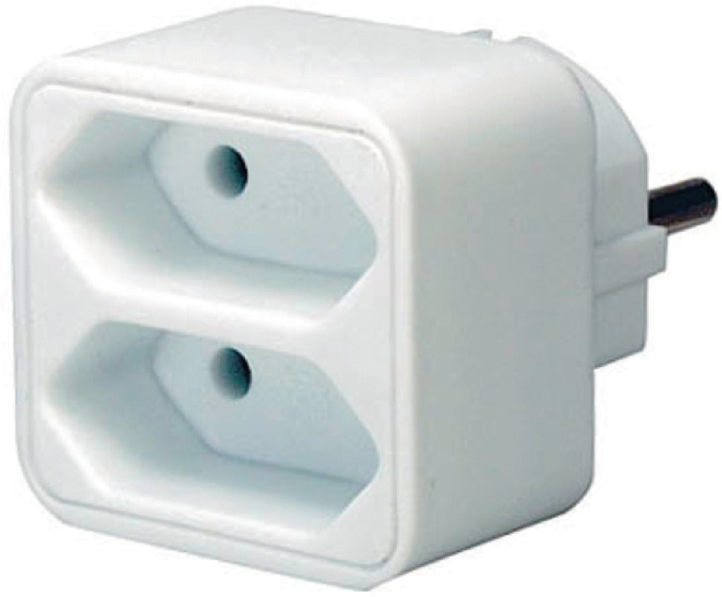 Brennenstuhl bn-1508030 stopcontact splitter 2 x euro wit