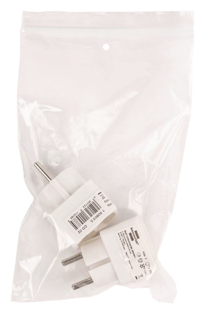 Brennenstuhl bn-1508030 stopcontact splitter 2 x euro wit