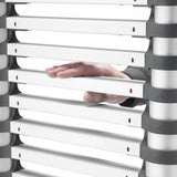 Hailo t80 aluminium telescoopladder 13 treden + stabilisatiebalk 111-380 cm