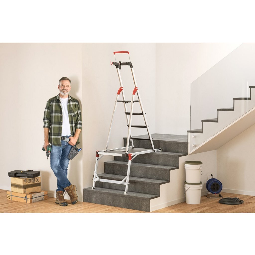 Hailo 9940-301 tp2 pro trapplatform zilver zwart