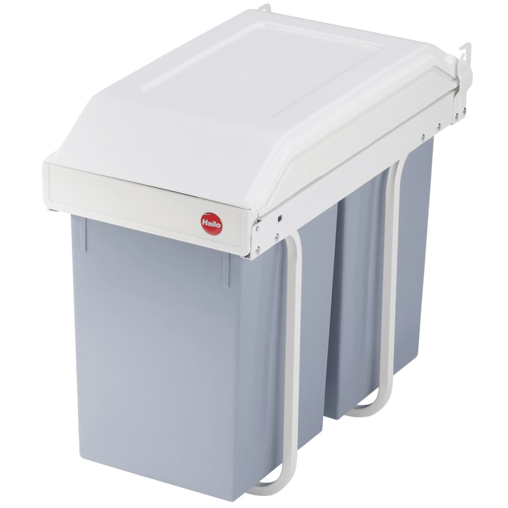 Hailo inbouw afvalemmer multi-box duo maat l 2x14 l crème 3659-001
