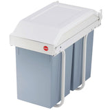 Hailo inbouw afvalemmer multi-box duo maat l 2x14 l crème 3659-001