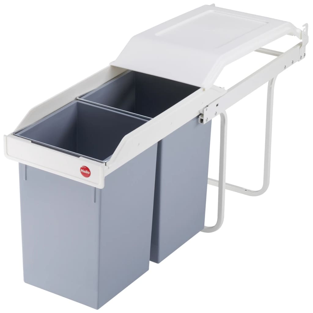 Hailo inbouw afvalemmer multi-box duo maat l 2x14 l crème 3659-001
