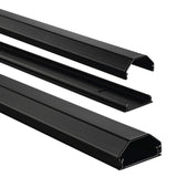 Hama alu-kabelkanaal hoekig 110 3,3 1,7 cm zwart