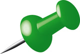 Alco al-662-18 pushpins doosje a 40 stuks donkergroen