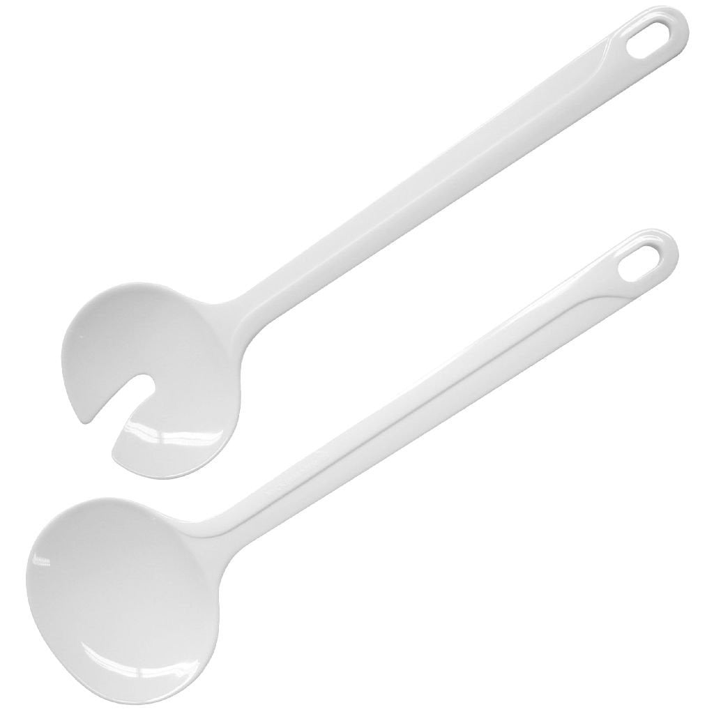 Fackelmann basic saladeset 26 cm wit san kunstof 2 stuks