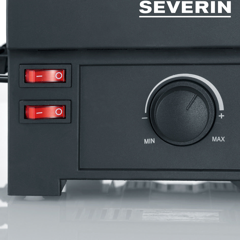 Severin rg2687 pizza raclette grill 1150w zwart
