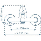 Schütte badmengkraan athos plus chroomkleurig