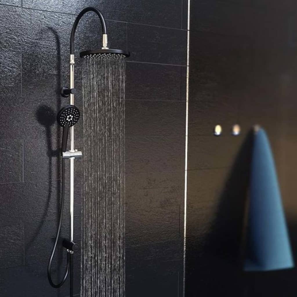 Schütte regendoucheset matao rain chroomkleurig-matzwart