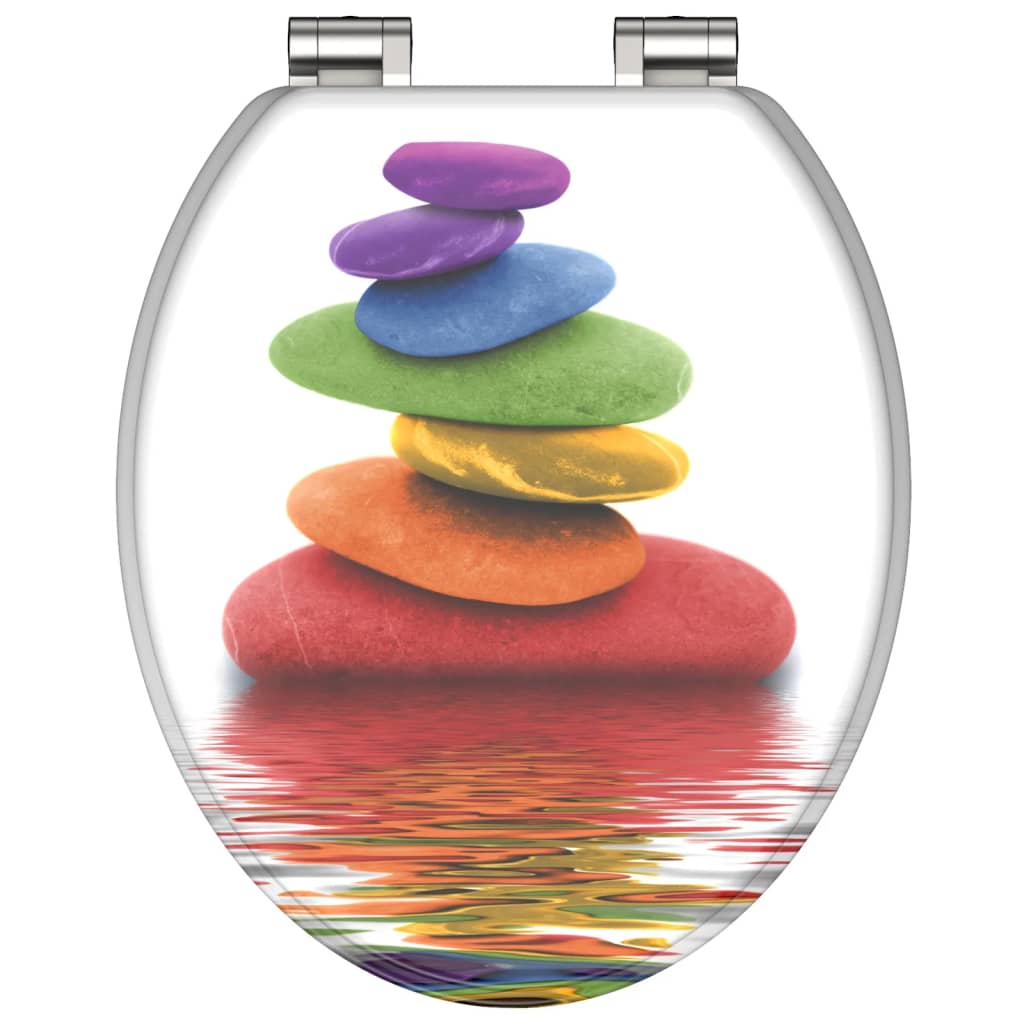 Schütte toiletbril met soft-close colorful stones
