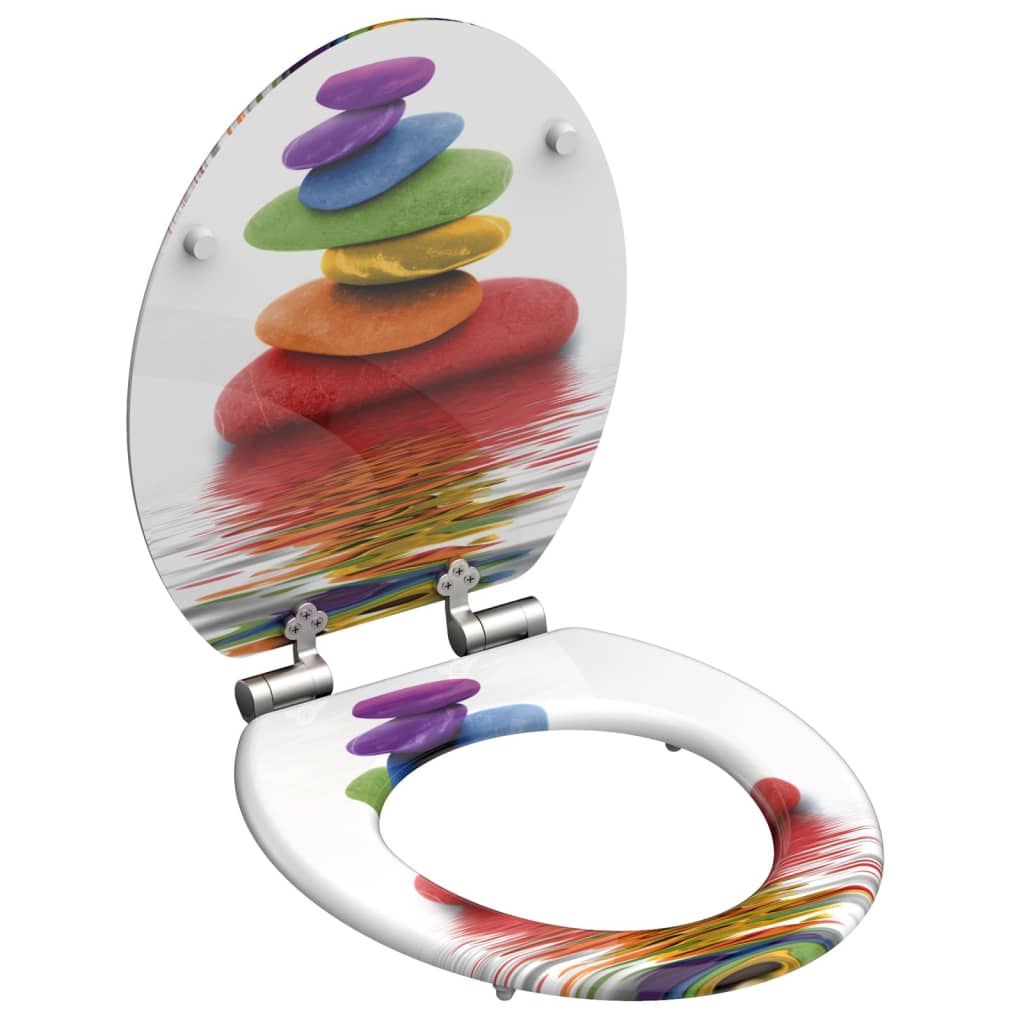 Schütte toiletbril met soft-close colorful stones