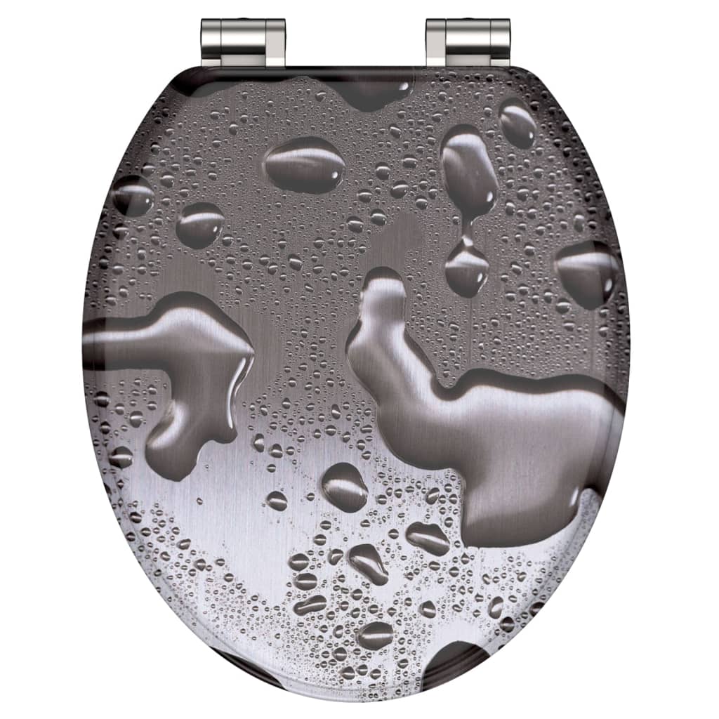 Schütte toiletbril met soft-close grey steel