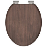 Schütte toiletbril met soft-close dark wood mdf
