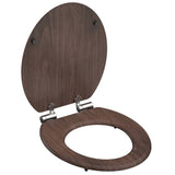 Schütte toiletbril met soft-close dark wood mdf