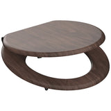 Schütte toiletbril met soft-close dark wood mdf