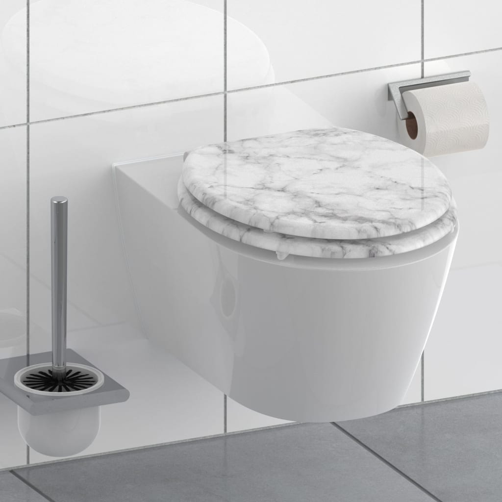 Schütte toiletbril met soft-close marmor stone