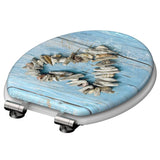 Schütte toiletbril met soft-close shell heart mdf hoogglans